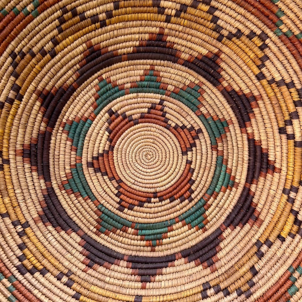 Native American Coiled Basket Wall Decor - Picture 4 of 7